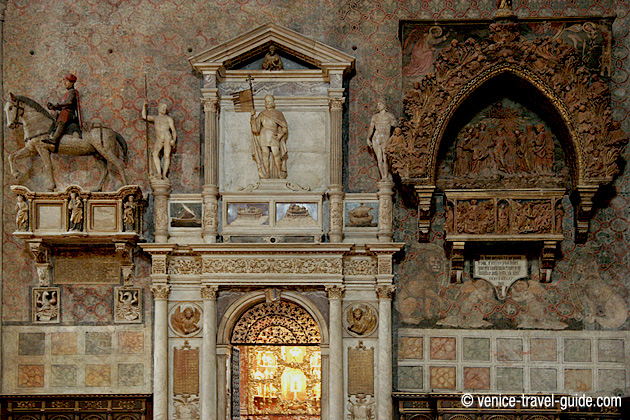 Basilica dei Frari Wall of right-hand transept