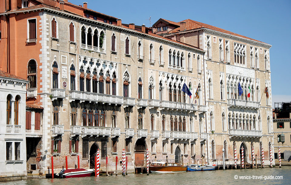 Ca Foscari palace at Grand Canal