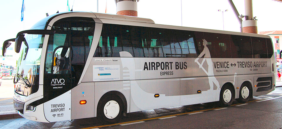 Treviso Airport to Mestre and Venice by Express Bus